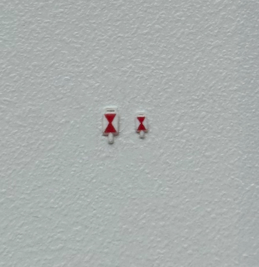 Zugschlusstafeln einzeln in 2 Größen für TT