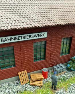 Bahnbetriebswerk-Schild in TT